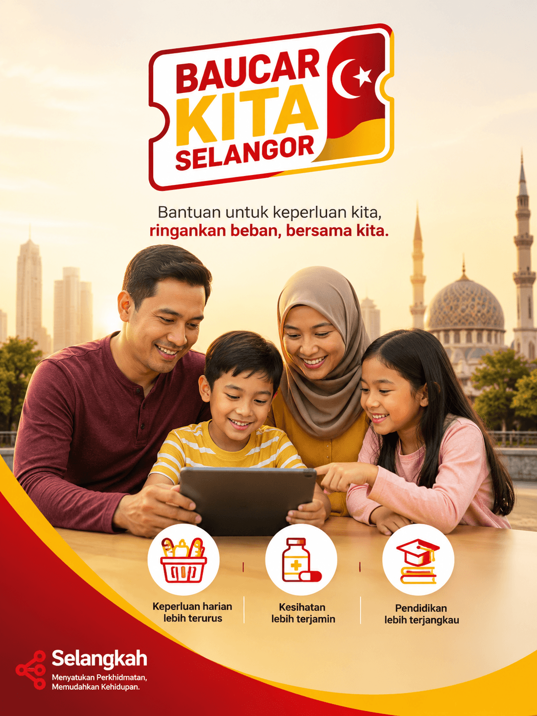 Baucar Kita Selangor — bantuan untuk keperluan asas keluarga